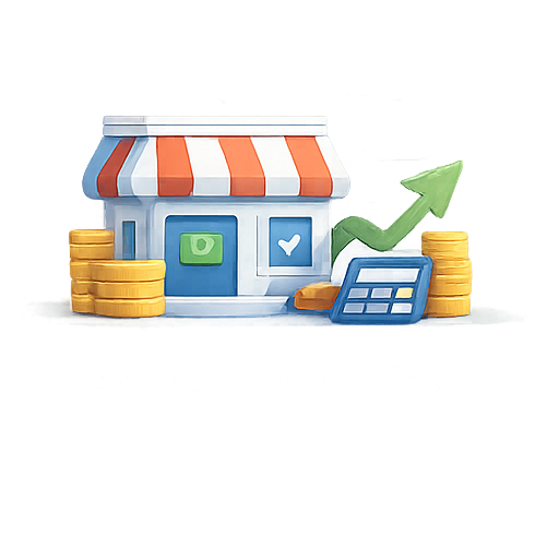 business side income icon clean